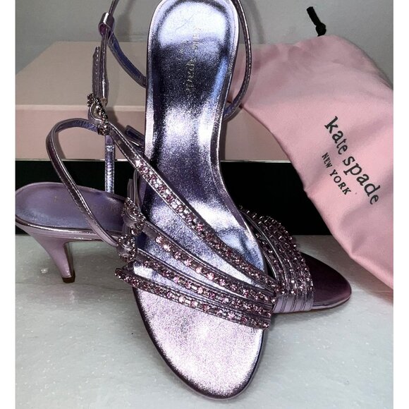 Kate Spade Makenna 7M Pink/Lavendar Strappy Sandals With Box & Dust Bag - Picture 1 of 16
